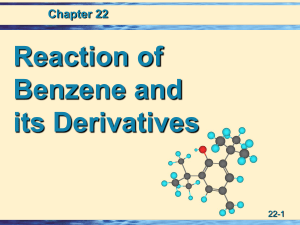22 reactions of benzene