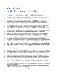 Martin Luther - On the Freedom of a Christian with lines