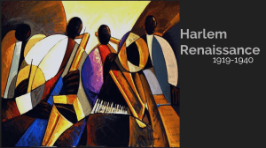 Harlem Renaissance Brief Background Presentation