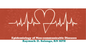 01 Epidemiology of Non-communicable Diseases