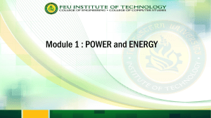 module 1 - Power Generation