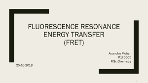 Fluorescence resonance energy transfer (FRET)