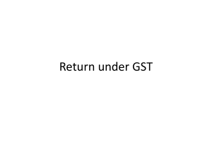 Return under GST