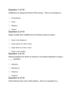 Perils of Indifference quiz
