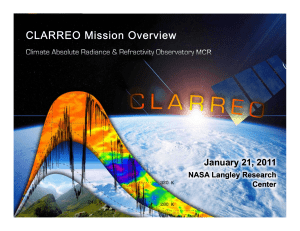 CLARREO Mission Overview Jan 2011