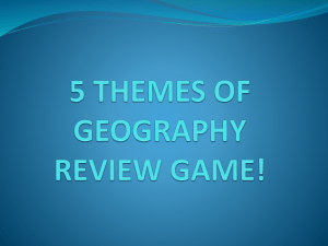 5 THEMES OF GEOGRAPHY REVIEW GAME!