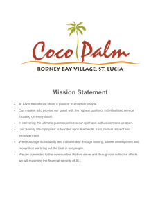 Coco Palm Mission Statement