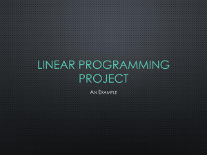 Linnear Programming Example Project (1)
