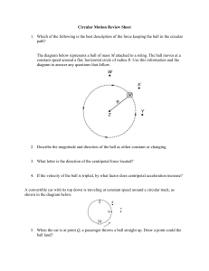 Circular Motion Review Sheet