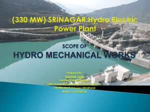 (330 MW) SRINAGAR Hydro Electric Power- HM Scope