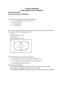 10 Fluency homework Venn Diagrams and Probability