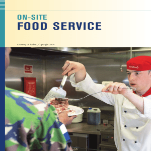 12. Chapter 7 - On Site Food Service
