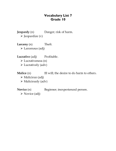 Vocab List 07 10th Grade
