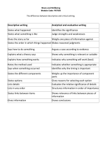 Academic and Critical Writing Tips