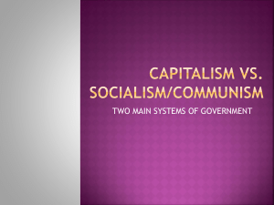 Capitalism vs. Communism notes