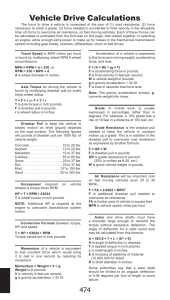 Formula Vehicle Drive Calc