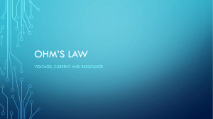 1 OHM’s law