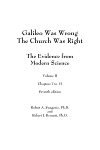 Book 2012 Galileo Was Wrong The Church Was Right- RA Sungenis & RJ Bennett Vol.2