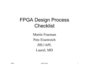 fpga design checklist
