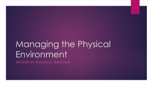 Managing the Physical Environment