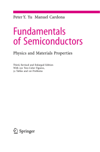 EXCERPT - Fundamentals of Semiconductors - (Cantona)