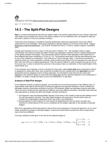 Split-Plot Design