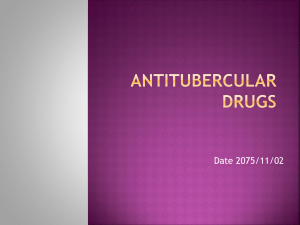 Antitubercular drugs