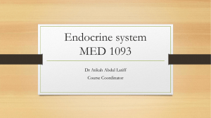 1. Briefing endocrine system