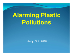 Speak to Inform4--Alarming Plastic Pollutions