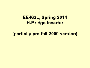 H Bridge Inverter PPT
