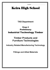 Stage 6 IND TECH TIMBER Fittings and Allied Materials Workbook