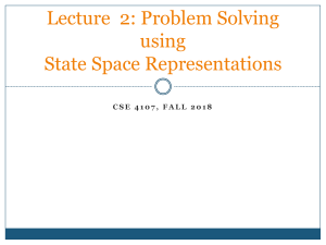 Lecture 2 State Space Search