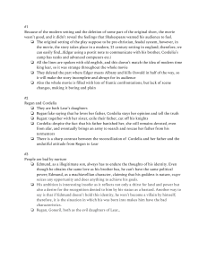 King Lear Short Answers