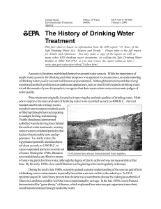 EPA history of water treatment