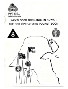UXO in Kuwait EOD Operator's Pocket Book