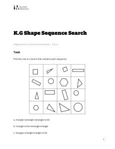 K.G.A Shape Sequence Search