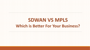 SD WAN vs MPLS