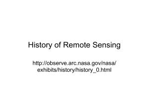 1 History of Remote Sensing