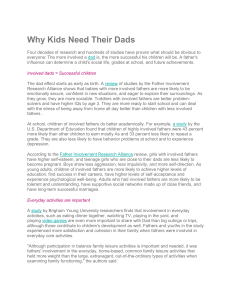 Why Kids Need Their Dads