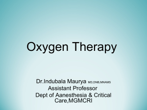 02 oxygen therapy