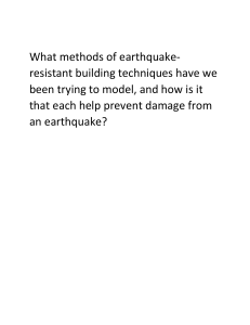 What methods of earthquake