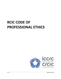 Code of Professional Ethics  Sept 2011