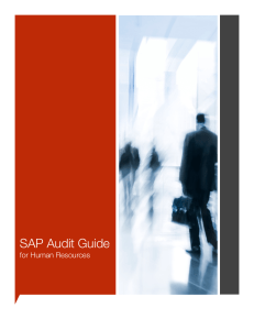 SAP Audit Guide Human Resources