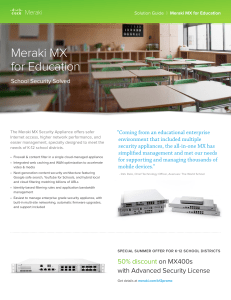 meraki mx for education solution guide