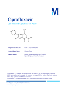 0005 USP Ciprofloxacin MM