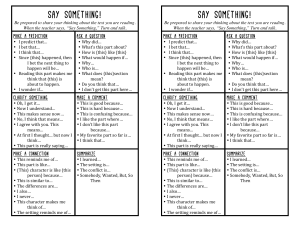 Say Something Reading Strategy (1)