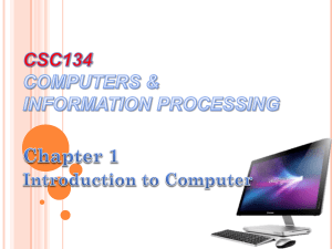 Chapter 1 - Introduction to Computer (2)