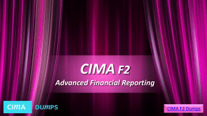 How To Pass Cima F2 Exam Question Dumps In First Attempt - Cimadumps.com