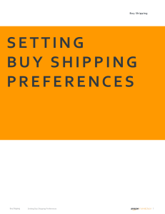 AMZN- Buy Shipping Preferences