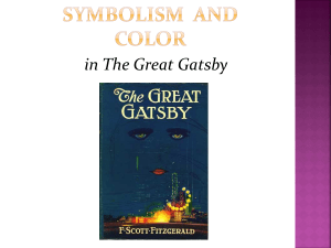 Symbolism  in Gatsby